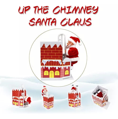 PAPA NOEL ENTRANDO POR LA CHIMENEA