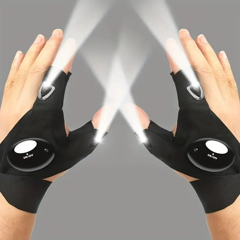 PAR DA GUANTES CON LINTERNA