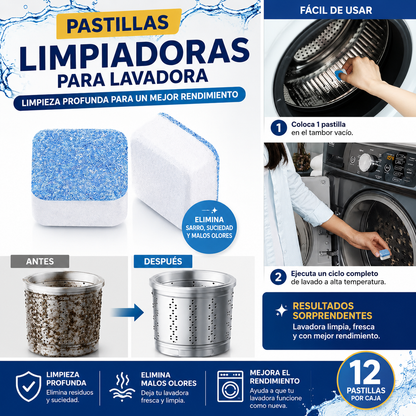 kit pastilla limpieza lavadora