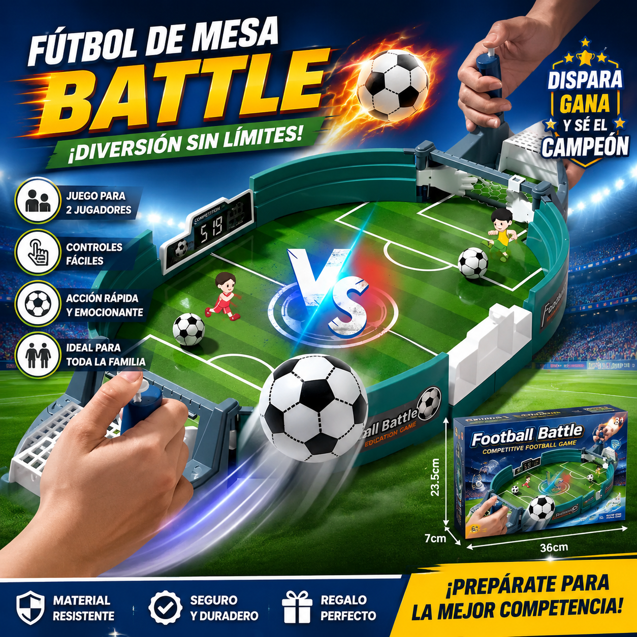 JUEGO DE FUTBOLIN DE MESA