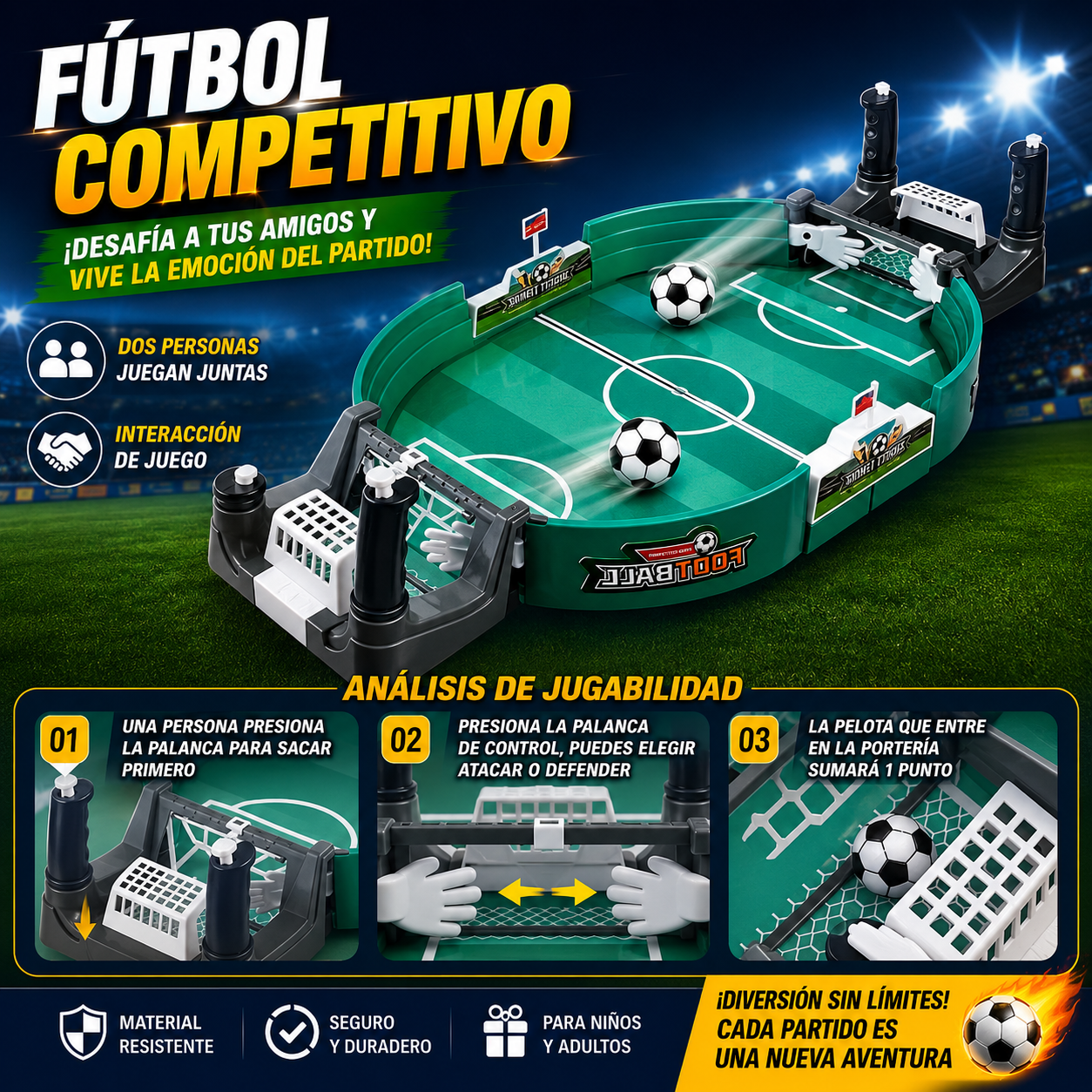 JUEGO DE FUTBOLIN DE MESA