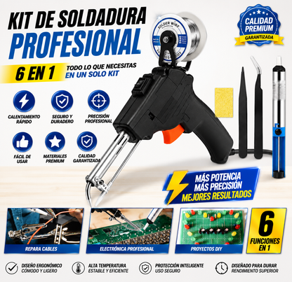 PISTOLA PARA SOLDAR 6 EN 1