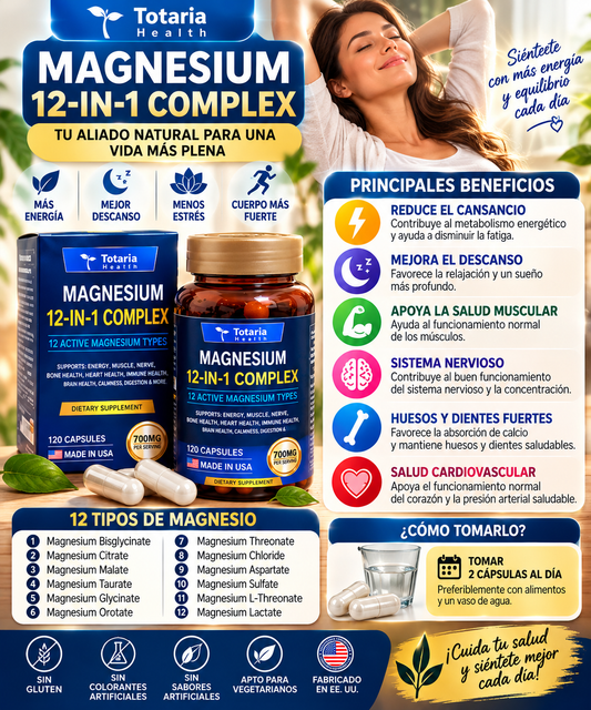MAGNESIO 12 EN 1⭐ +ENVÍO GRATIS!!