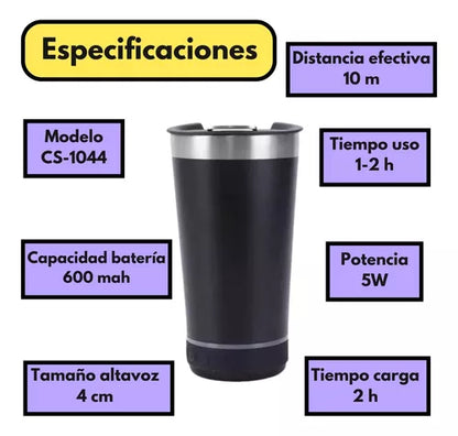 Vaso con bocina 🥤🎶🎵