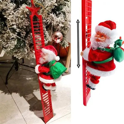 SANTA CLAUS SUBIENDO LA ESCALERA