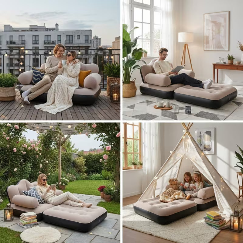 🛋️ Sofá Cama Inflable