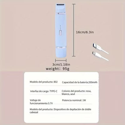 Afeitadora eléctrica 2 en 1.