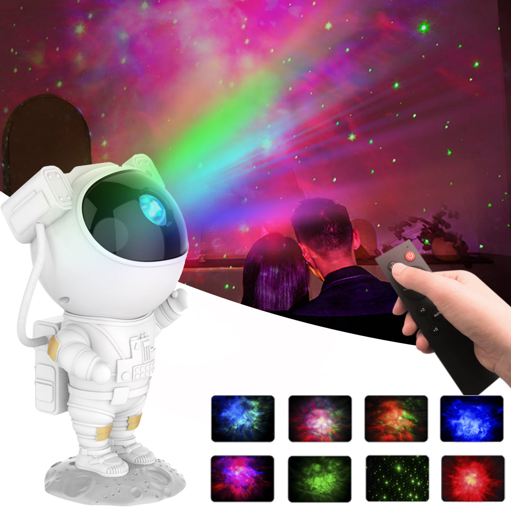 Parlante Proyector Laser De Astronauta (grande) Galaxia + Control