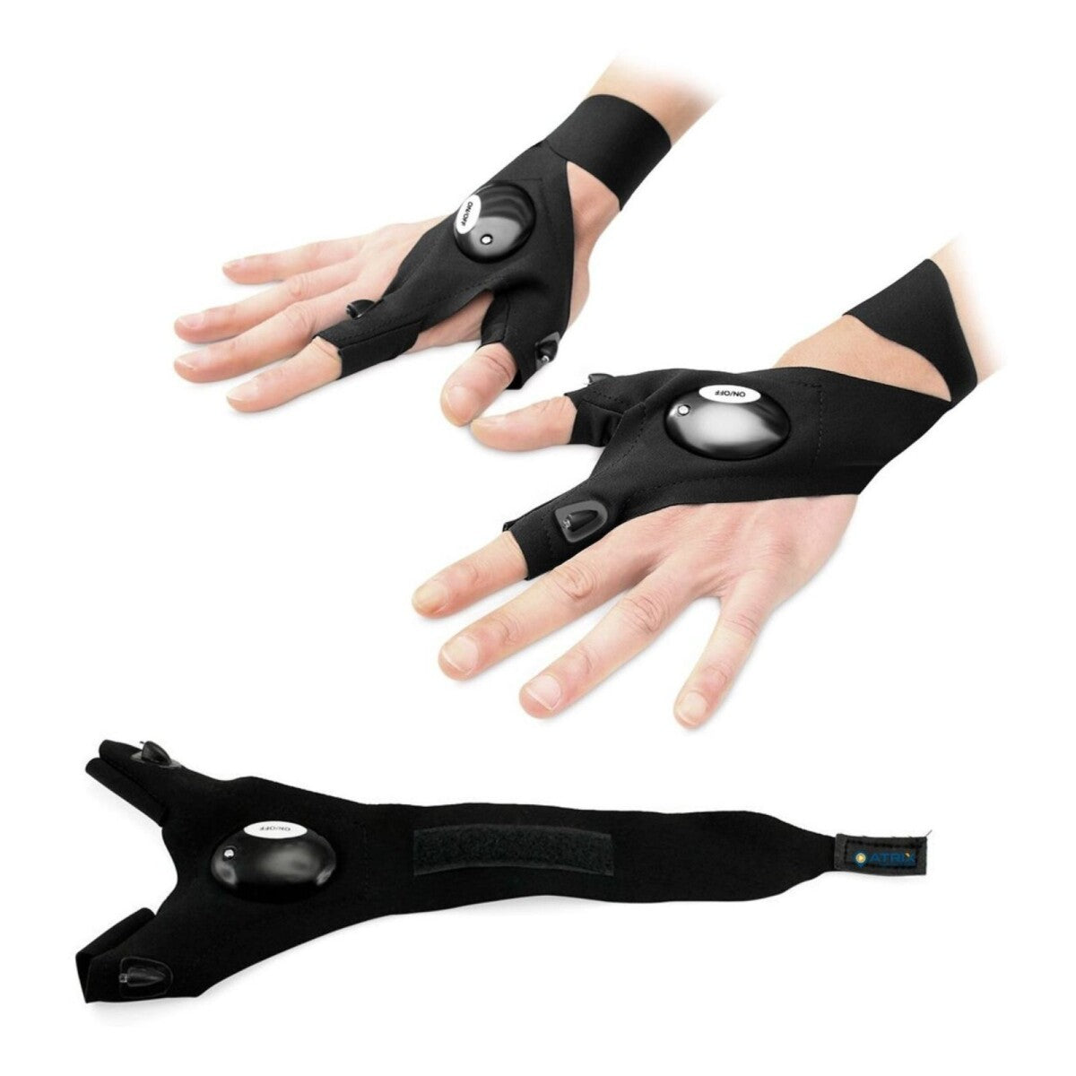 PAR DA GUANTES CON LINTERNA