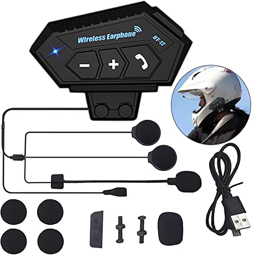 Intercomunicador Auriculares Casco Bluetooth Bt12 Moto