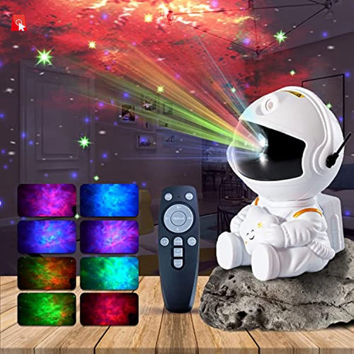 MINI LAMPARA ASTRONAUTA PROYECTOR DE LUZ
