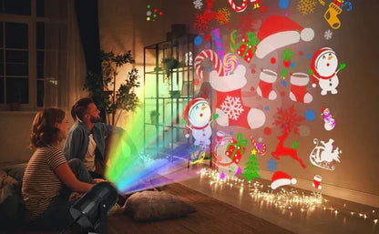 PROYECTOR DE FIGURAS NAVIDEÑAS (🎄🎁🧧🎀🎄)