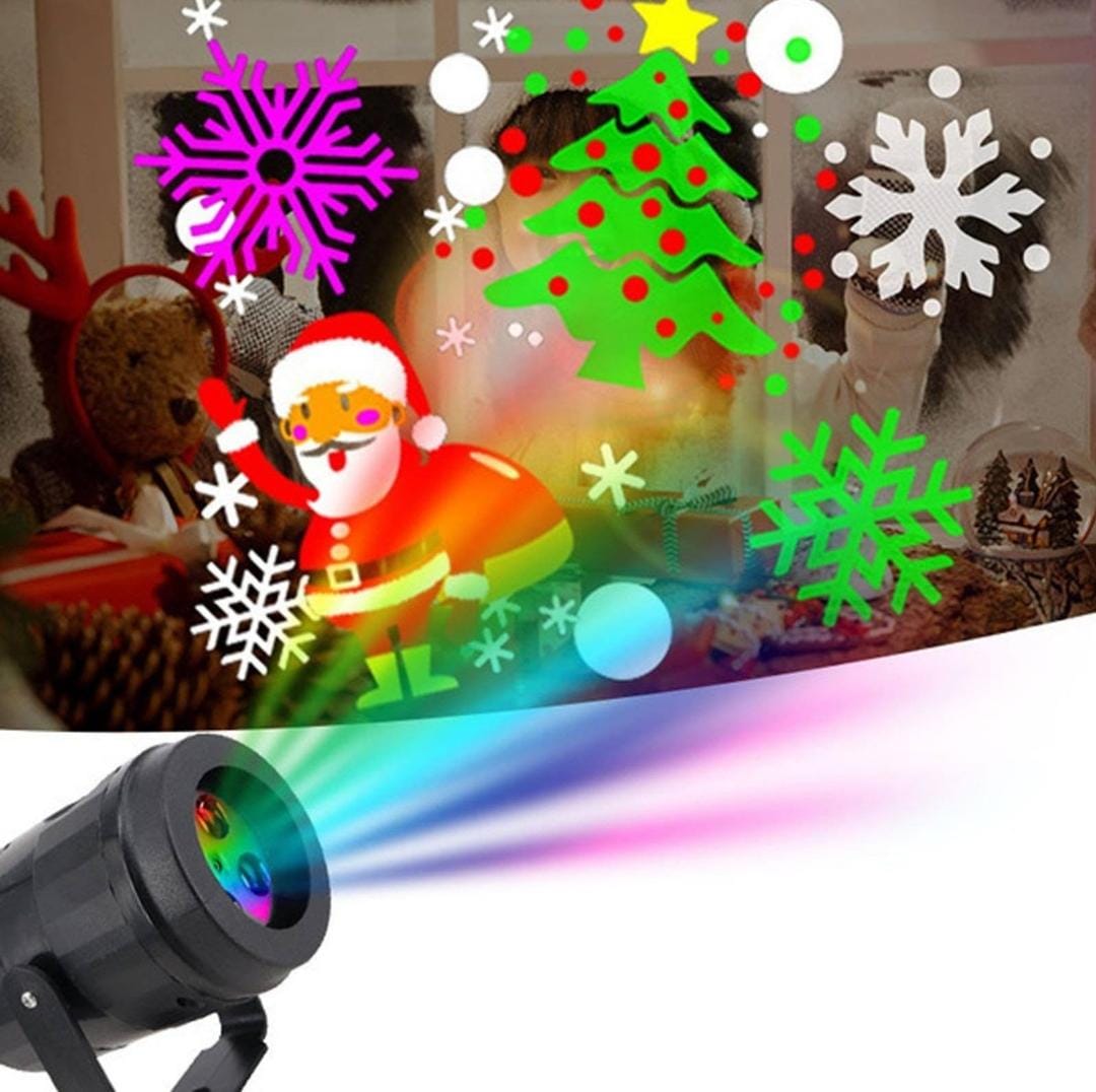 PROYECTOR DE FIGURAS NAVIDEÑAS (🎄🎁🧧🎀🎄)