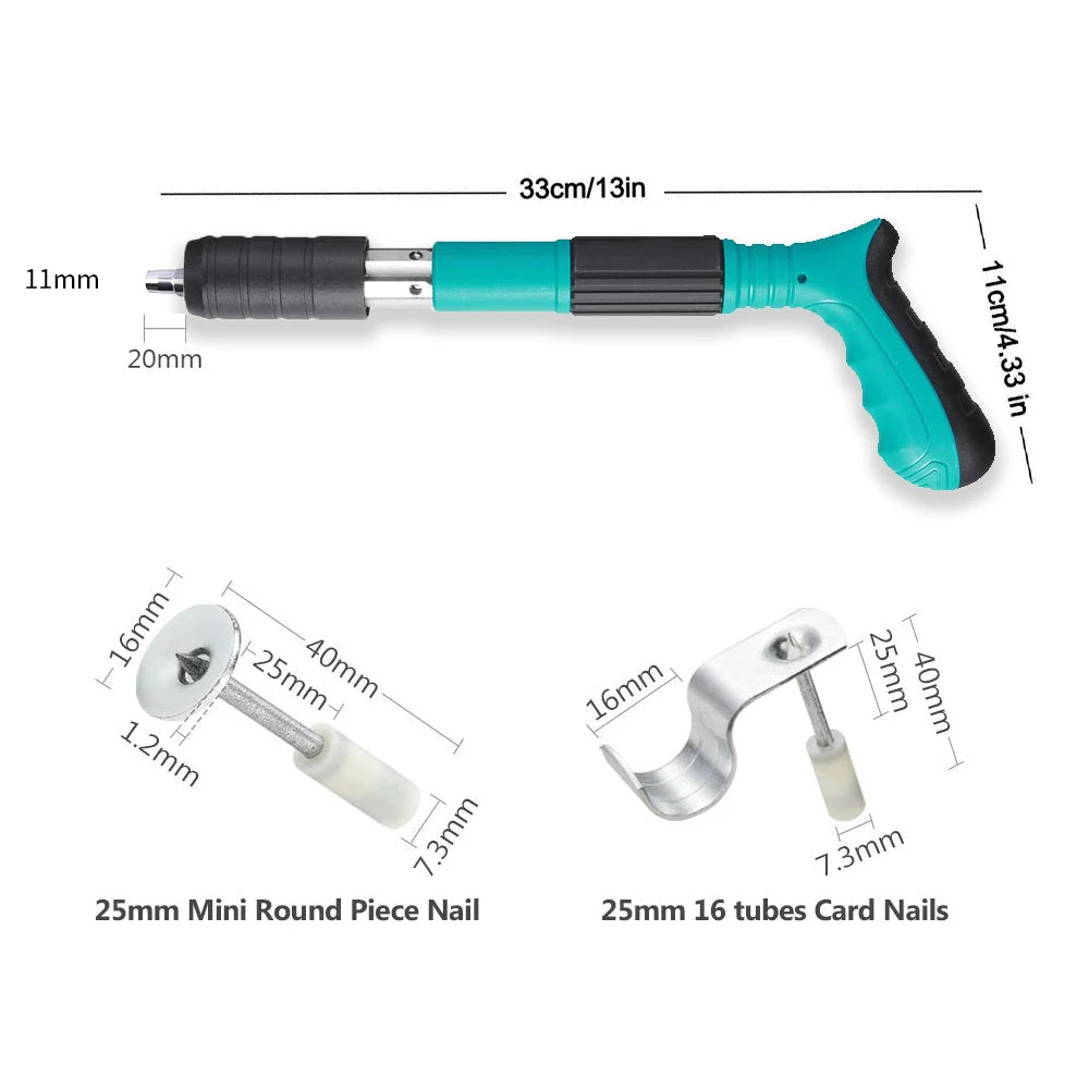 KIT PISTOLA DE CLAVOS. + 50 clavos fulminantes
