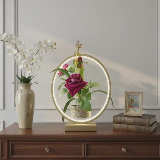 Lámpara LED con Arreglo Floral