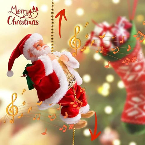 PAPA NOEL ESCALA LA CUERDA