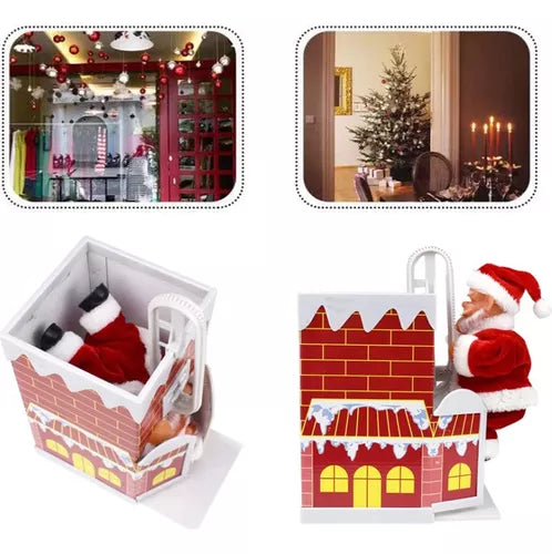 PAPA NOEL ENTRANDO POR LA CHIMENEA