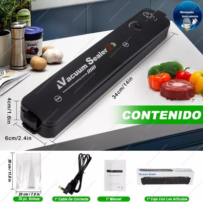 SELLADOR DE BOLSAS AL VACIO DE ALIMENTOS 🥗