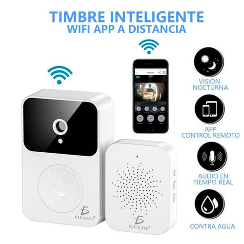 TIMBRE  INTELIGENTE CON CÁMARA Y MICRÓFONO.