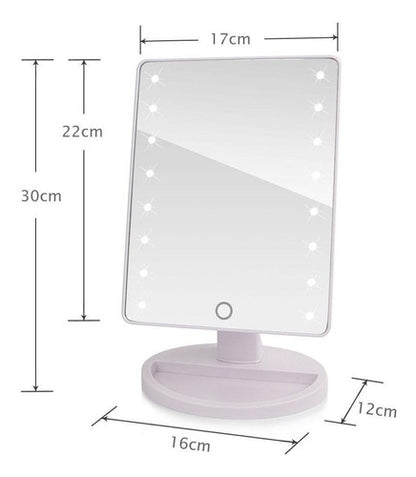 ESPEJOS DE MAQUILLAJE PROFESIONALES ILUMINADOS CON LUZ LED